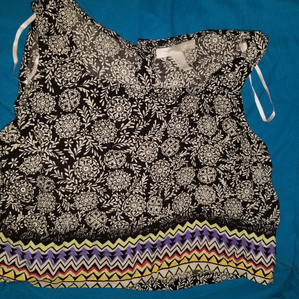 Forever 21 floral crop top